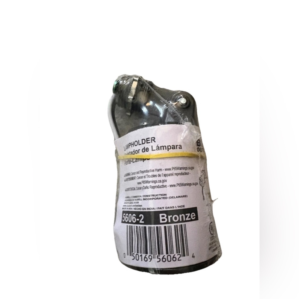 New/Sealed Bell Outdoor Lampholder 5606-2 Bronze